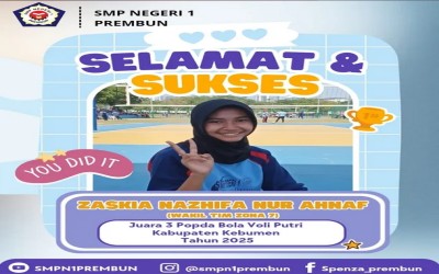 Zaskia Nazhifa Juara 3 Voly Popda